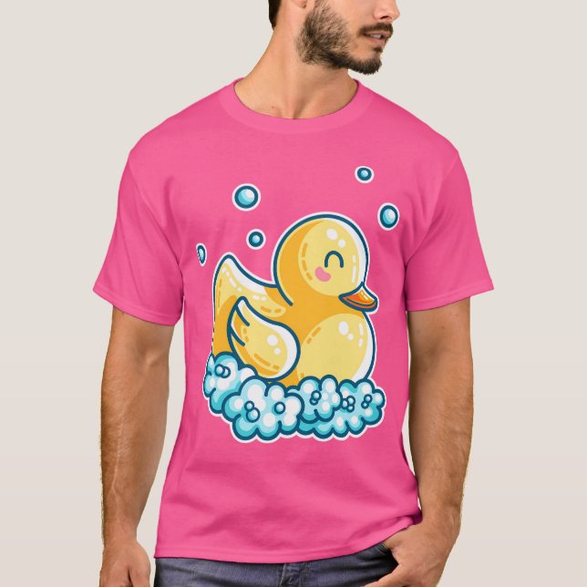 Kawaii Cute Bath Rubber Duck T-Shirt (Front)