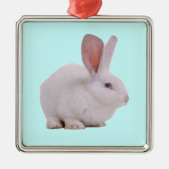 Kawaii Cute Bunny Rabbit Metal Tree Decoration (Front)