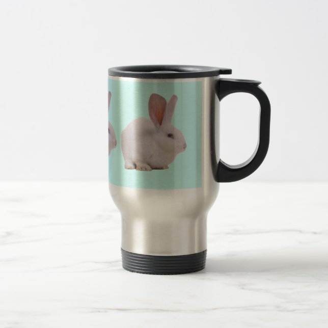Kawaii Cute Bunny Rabbit Travel Mug (Right)