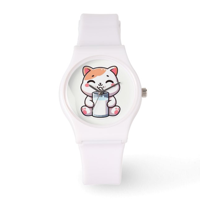 Kawaii cute cat watch (Front)