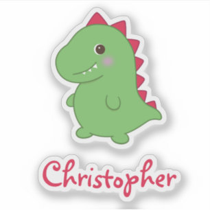 Kawaii Cute Chibi Green Dino T-Rex Name