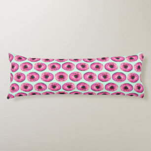 kawaii cute chic girly pattern mint and pink dough body cushion