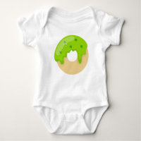 Kawaii Cute Doughnut Green Shamrock Frosting St Pa
