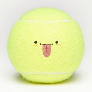 Kawaii Cute Emoticon Emoji Tennis Balls