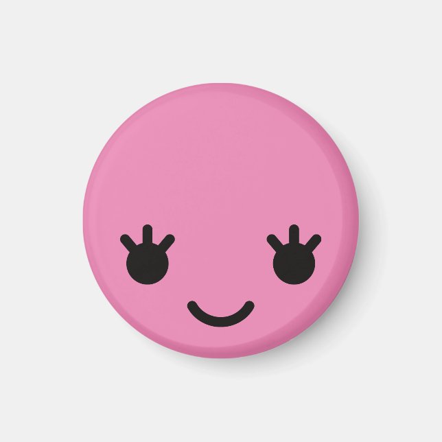 Kawaii Cute Face Magnet (Front)