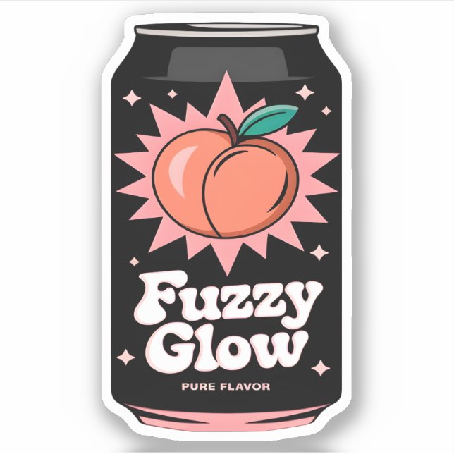 Kawaii Cute Fun Fruity Peach Juice Drink (Front)
