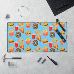 Kawaii Cute Junk Food Desk Mat