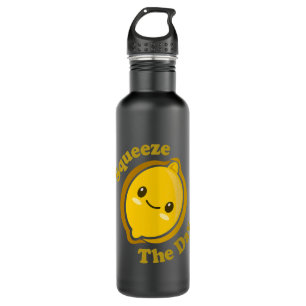 Kawaii Cute Lemon Squeeze The Day Funny Fruit Food 710 Ml Water Bottle