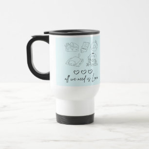 kawaii cute Love Travel Mug
