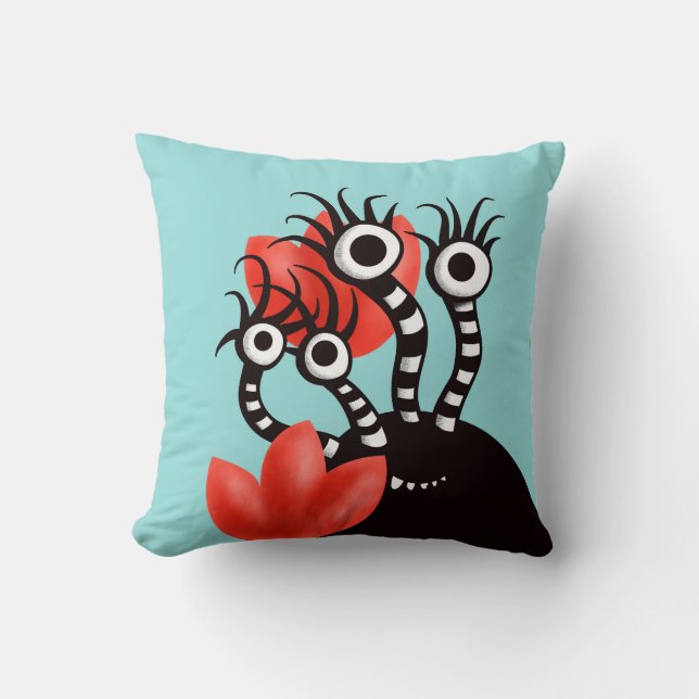 Kawaii Cute Monster Kids Cushion (Front)
