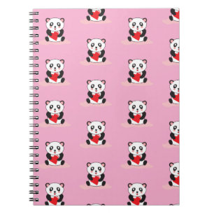 kawaii cute panda kids's back to school stationary notebook