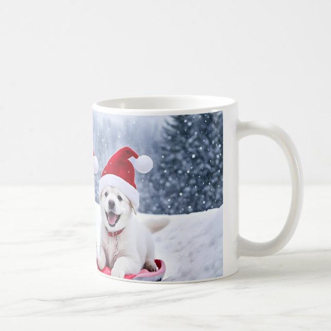 Kawaii Cute Puppies Mug (Right)