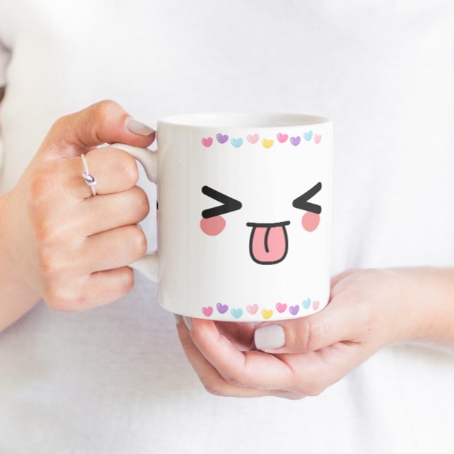 kawaii cute smile face mug (Creator Uploaded)