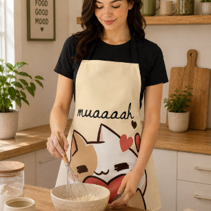Kawaii Cutie Cat Mauh Apron