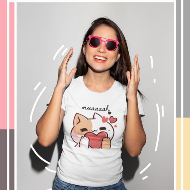 Kawaii Cutie Cat  T-Shirt (Creator Uploaded)