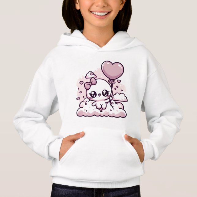Kawaii Cutie with a Heart Balloon (Front)