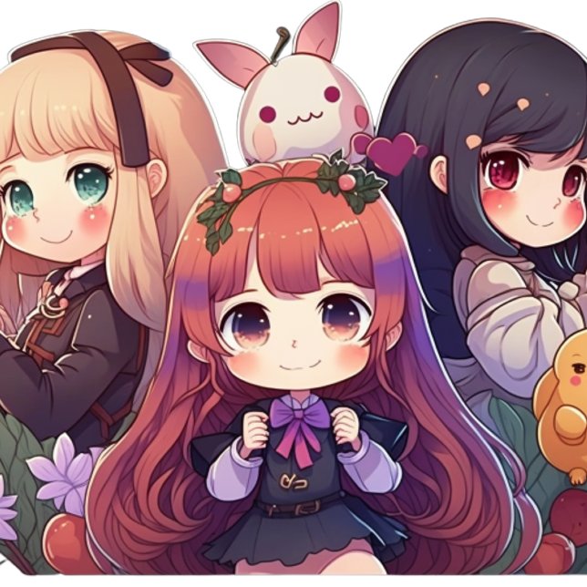 Kawaii Cuties: Adorable Anime T-Shirt for Kids (Creator Uploaded)