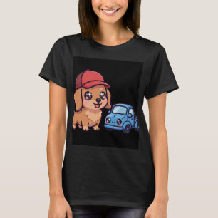 Kawaii Dachshund Trucker Women's T-Shirt