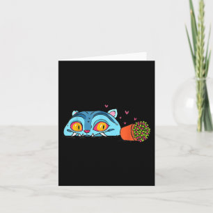 Kawaii Demon Cat Funny Anime Otaku Japanese  Card