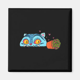Kawaii Demon Cat Funny Anime Otaku Japanese  Magnet