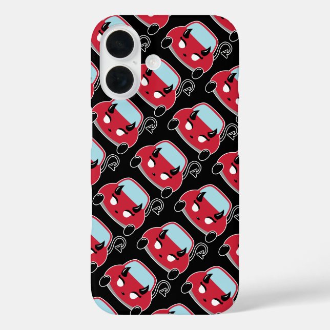 Kawaii Devil Cat Car iPhone Case (Back)