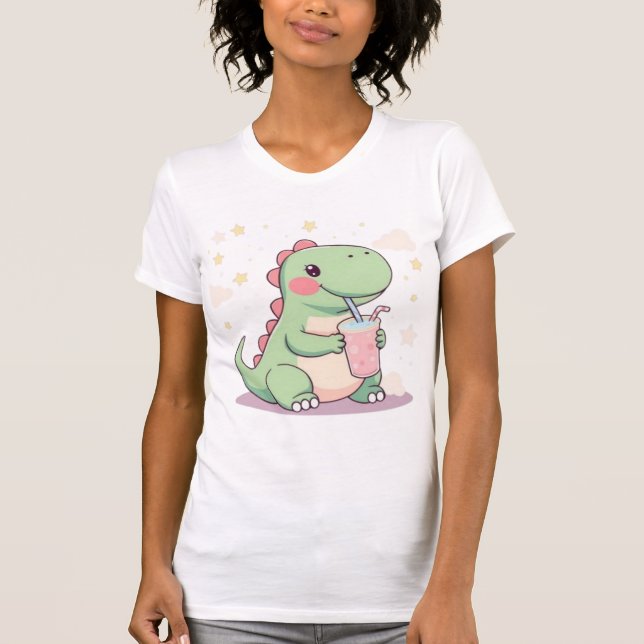 Kawaii Dinosaur  T-Shirt (Front)