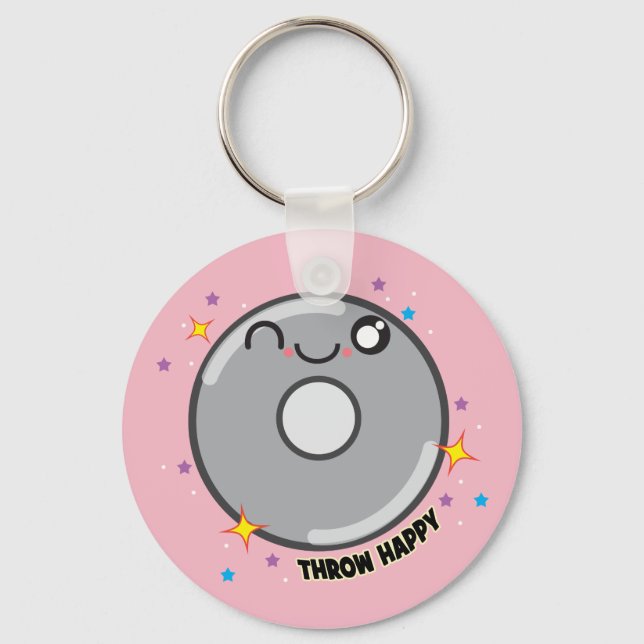 Kawaii Discus Thrower Keychain Gift (Front)