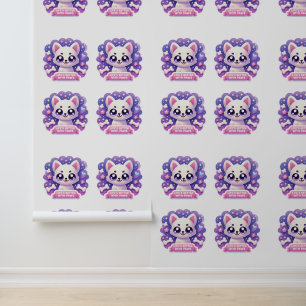 Kawaii Dog Life’s Better with Paws Cute Digital Wallpaper