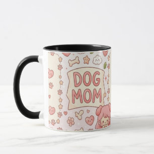 Kawaii Dog Mum Mug - cute mug for dog lovers 