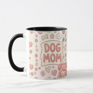 Kawaii Dog Mum Mug - cute mug for dog lovers 