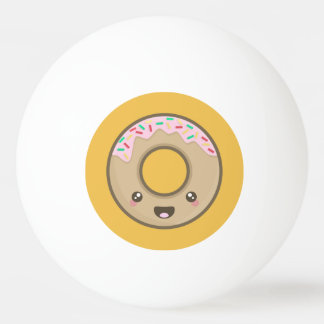 Kawaii doughnut ping pong ball