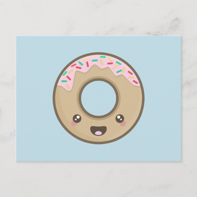 Kawaii Doughnut Postcard (Front)