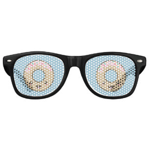 Kawaii doughnut retro sunglasses