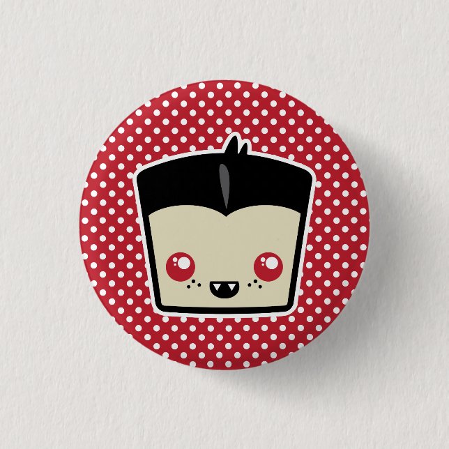 Kawaii Dracula Button (Front)