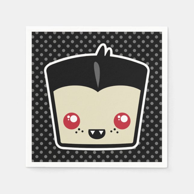 Kawaii Dracula Napkins (Front)