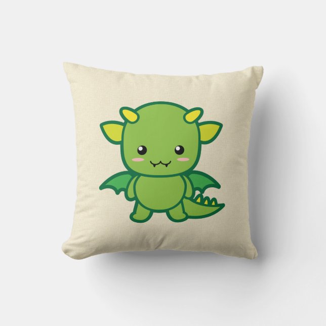 Kawaii Dragon Cushion (Front)