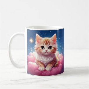 Kawaii Dreamy Cat Coffee Mug