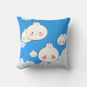 KAWAII DUMPLINGS AIR BALLOONS IN THE SKY CUSHION