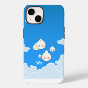KAWAII DUMPLINGS AIR BALLOONS IN THE SKY iPhone 14 CASE