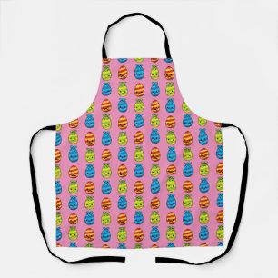Kawaii Easter Eggs with Ribbons Apron