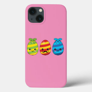 Kawaii Easter Eggs with Ribbons iPhone 13 Case