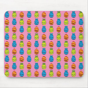 Kawaii Easter Eggs with Ribbons Mouse Pad