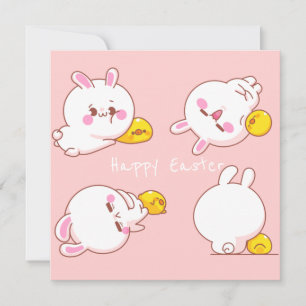 Kawaii Easter Holiday Card