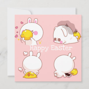 Kawaii Easter Holiday Card