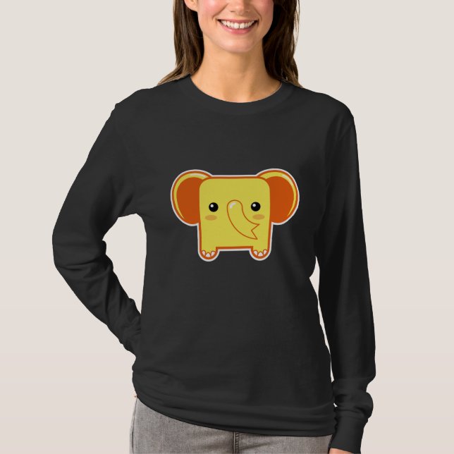 Kawaii elephant T-Shirt (Front)