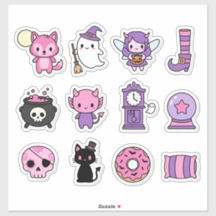 Kawaii Enchanted Pastel Haunts Sticker Collection