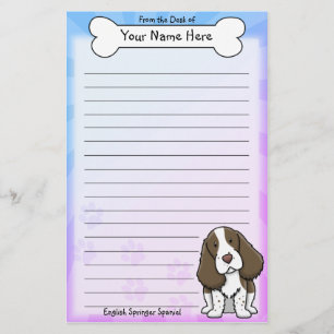Kawaii English Springer Spaniel Stationery