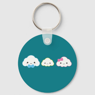 Kawaii Family Cloud Key Ring