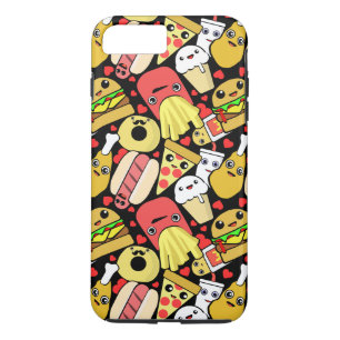 Kawaii Fast Food Pattern Case-Mate iPhone Case