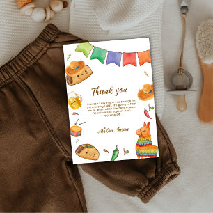 Kawaii Fiesta Taco 'Bout A Baby Shower Thank You Card